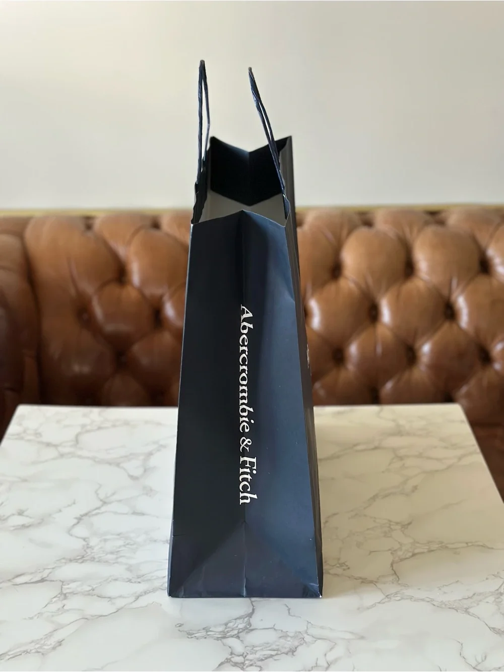 Abercrombie & Fitch Navy Gift Bag 15” x 6” x 13.75”